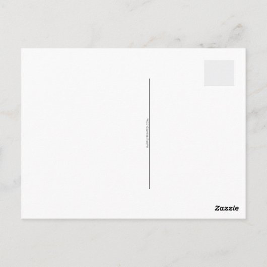 Dank u briefkaart, water kleur berglandschap briefkaart (Achterkant)