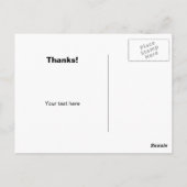 Dank u briefkaarten met hart print (Achterkant)