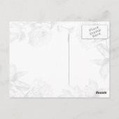 Dank u Bruidsmeisje Zilver Blauwgroen Eenvoudige B Briefkaart (Achterkant)