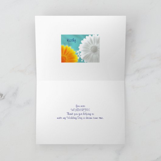 DANK U Bruidsmeisjes, enz. Bedankkaart (Binnen)