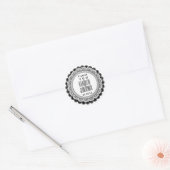 Dank u bruiloft Favor Label BLACK A02 (Envelop)
