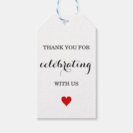 DANK U BRUILOFT GUNST LABELS CADEAULABEL (Voorkant)