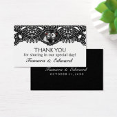 Dank u bruiloft Kaart Halloween Skeletten Elegant (Bureau)