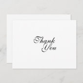 Dank u bruiloft sjabloon briefkaart (Voorkant / Achterkant)