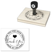 Dank u Business Logo Modern Script Custom Rubberstempel (Gestempeld)