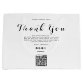 Dank u Business Logo QR Code Groot Cadeauzakje (Voorkant)