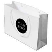 Dank u Business Logo QR Code Groot Cadeauzakje (Achterkant Gekanteld)