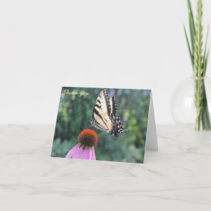 Dank u - Butterfly Bedankkaart