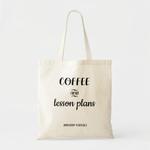 dank u , cadeau van de leraar koffie van de leraar tote bag