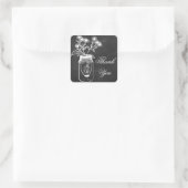 Dank u Chalkboard Mason Jar stickers (Tas)