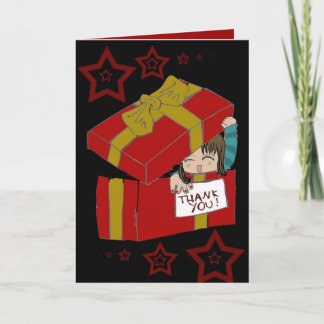 Dank u chibi bedankkaart