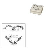 Dank u Citaat met Moderne Calligrafie Rubberstempel (Gestempeld)