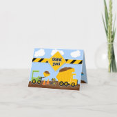 Dank u constructies vrachtwagens Kaart (Voorkant)