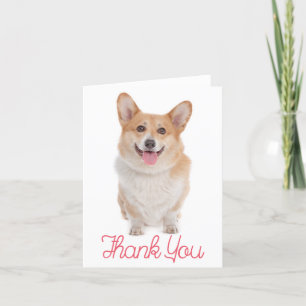Dank u Corgie ( Pembroke ) Puppy Dog Note Kaart