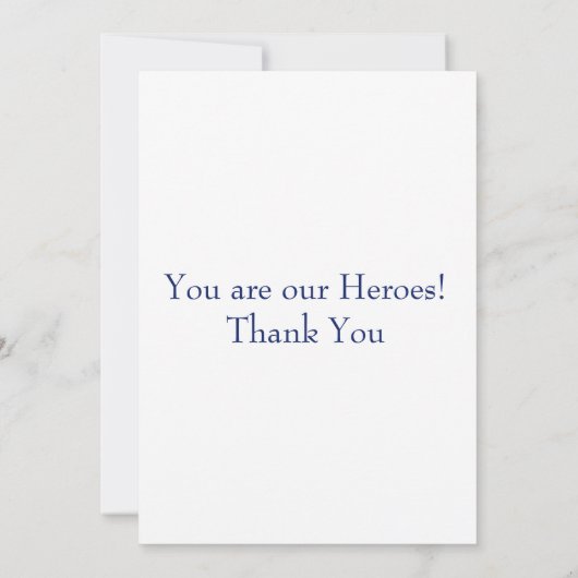 DANK U CPD plat dank u kaart (Achterkant)