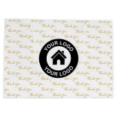 Dank u Custom Business Logo Grote Gift Bag Groot Cadeauzakje (Achterkant)