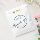 Dank u- Custom White Favor Bag Bedankzakje (Gezegeld)
