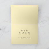 Dank u dagleraar kaart (Binnen)