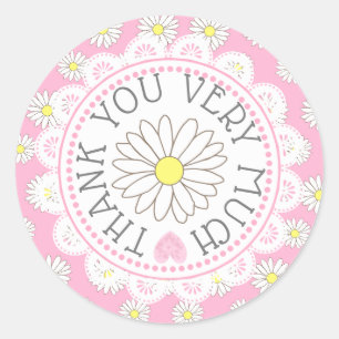 Dank u Daisy Theme Stickers