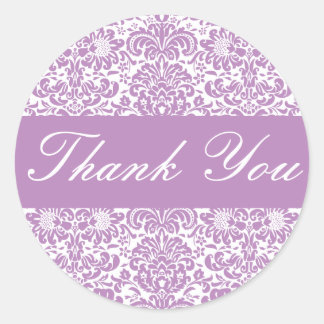 Dank u Damask Envelope Sticker Seal