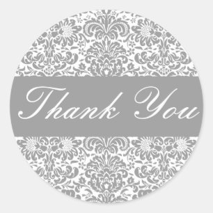 Dank u Damask Envelope Sticker Seal