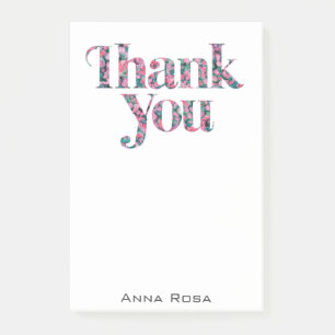 *~* Dank u Dankbaarheid AP85 Bloemen Manifest Post-it® Notes