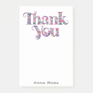 *~* Dank u Dankbaarheid AP85 Bloemen Post-it® Notes