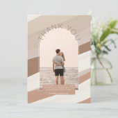 DANK U DANKZIJ DEZE Dusty Striped FOTO Kaart (Staand voorkant)