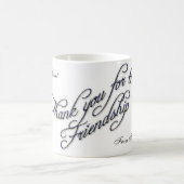 dank u dat u een vriend bent 2 koffiemok (Center)