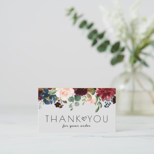 dank u dat u het visitekaartje floral hebt ingevoe (Staand voorkant)