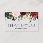 dank u dat u het visitekaartje floral hebt ingevoe (Voorkant)