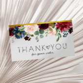 dank u dat u het visitekaartje floral hebt ingevoe