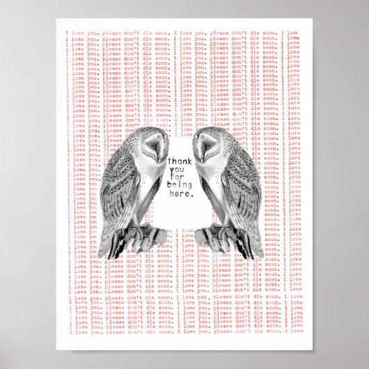 dank u dat u hier bent poster (Voorkant)