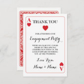 Dank u dat u kaarten speelt Ace of Hearts Red (Voorkant / Achterkant)