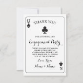 Dank u dat u kaarten speelt Koningin Koningin Ace  (Voorkant)