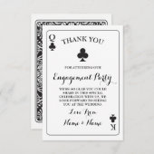 Dank u dat u kaarten speelt Koningin Koningin Ace  (Voorkant / Achterkant)