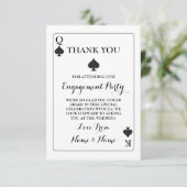 Dank u dat u kaarten speelt Koningin Koningin Ace  (Staand voorkant)