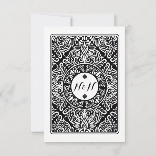 Dank u dat u kaarten speelt Koningin Koningin Ace  (Achterkant)