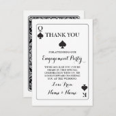 Dank u dat u kaarten speelt Koningin Koningin Ace  (Voorkant / Achterkant)