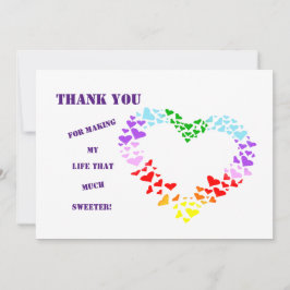 DANK U DAT U MIJN LEVEN ZO SNEL HEBT GEMAAKT! BEDANKKAART