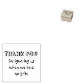 Dank u dat u ons hebt genegeerd toen wij geen gesc 	rubberstempel (Gestempeld)