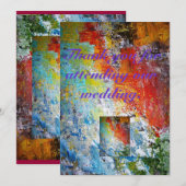 Dank U Dat U Op Onze Bruiloft Bent Kaart (Voorkant / Achterkant)