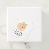 Dank u dat u zo'n perzikflesjes bent bedankjes labels (In situ)