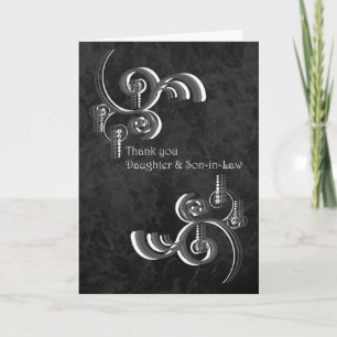 Dank u Daughter en Son-in-law Bedankkaart