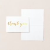 dank u de gouden foliezakkaart met bladzijden folie kaarten (Display)