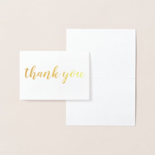 dank u de gouden foliezakkaart met bladzijden folie kaarten (Display)