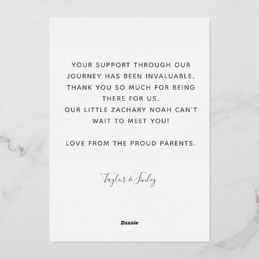 Dank u de Kaart van de Aankondiging van de Aankond (Achterkant)