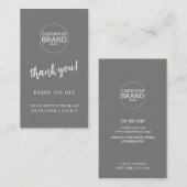Dank u de Moderne Kaart Bedrijfs van de Korting va (Voorkant / Achterkant)