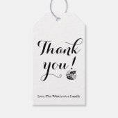 Dank u de Thanksgiving van het douanemanuscript ru Cadeaulabel (Voorkant)