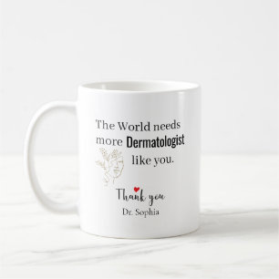 Dank U Dermatoloog Aangepaste Naam Koffiemok